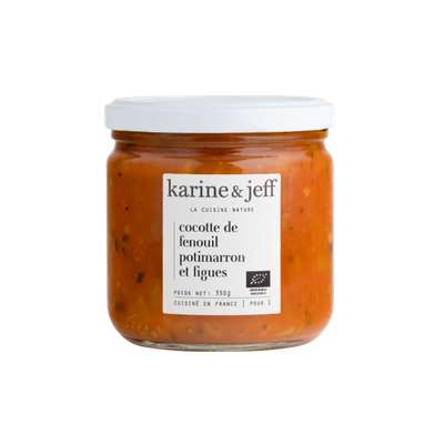 Cocotte de fenouil potimarron et figues BIO, Karine & Jeff (350 g)