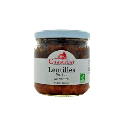 Lentilles vertes au naturel  BIO, Champlat (240 g)
