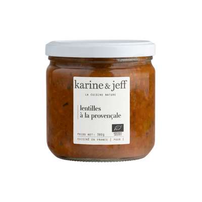 Lentilles à la provençale BIO, Karine & Jeff (380 g)