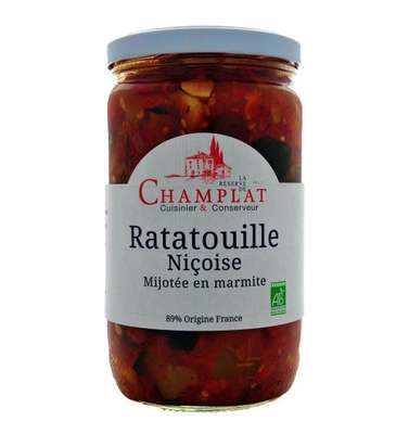 Ratatouille niçoise à l'huile d'olive BIO, Champlat (650 g)