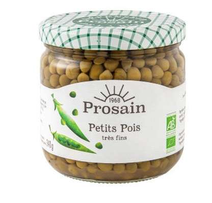 Petits pois extra fins BIO, Prosain (240 g)