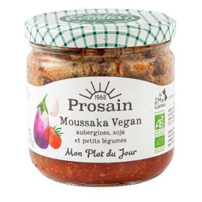 Moussaka végan aux aubergines soja et petits légumes BIO, Prosain (345 g)