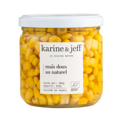 Maïs doux au naturel BIO, Karine & Jeff (220 g)