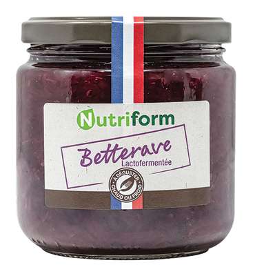 Betterave rouge lacto-fermentée BIO, Nutriform (380 g)
