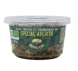 Olives vertes et noires entières, spécial apéritif en pot BIO, Biorgane (250 g)