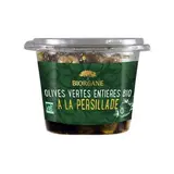 Olives vertes entières à la persillade en pot BIO, Biorgane (250 g)