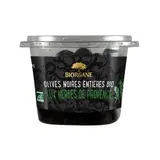Olives noires entières aux herbes de Provence en pot BIO, Biorgane (250 g)
