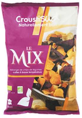 Le mix, mélange de chips de légumes  BIO, Croustisud (90g)