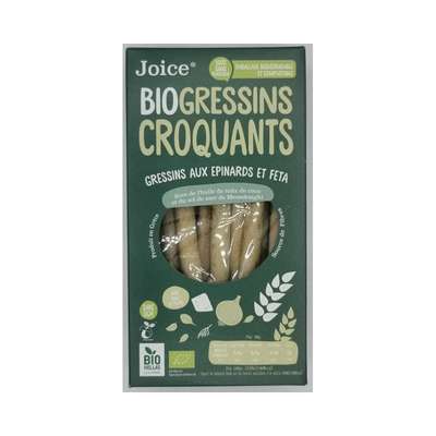 Gressin épinard féta BIO, Joice (120 g)