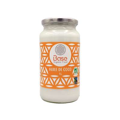 Huile de coco vierge BIO, Base Organic (1 L)