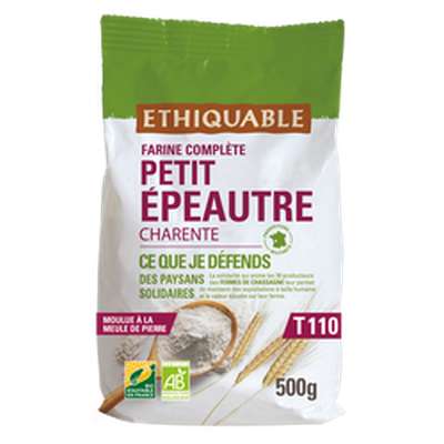 Farine complète petit épeautre T110 BIO, Paysans d'Ici  (500 g)