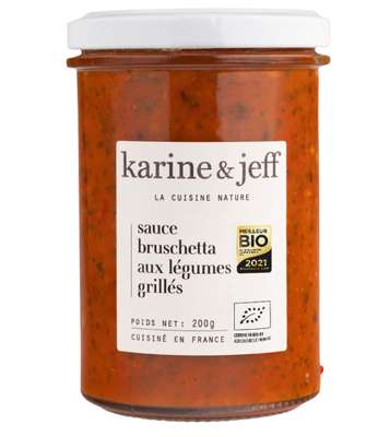 Sauce bruschetta aux légumes grillés BIO, Karine & Jeff (200 g)