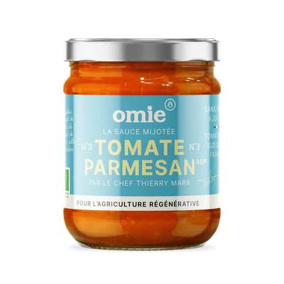 Sauce tomate parmesan BIO (sans sucre ajouté), Omie (190 g)