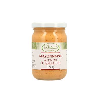 Mayonnaise au piment d'Espelette BIO, Delouis (180 g)
