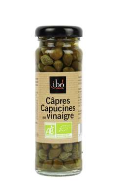 Câpres Capucine au vinaigre BIO, Ibo (100 g, égouttée : 65 g)