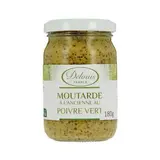 Moutarde entière poivre vert BIO, Delouis (180 g)