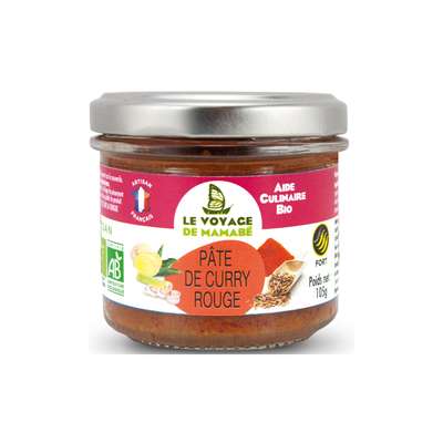 Pâte de curry rouge BIO, Le voyage de Mamabé (105 g)