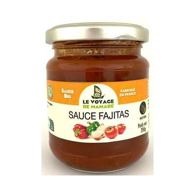 Sauce fajitas BIO, Le voyage de Mamabé (200 g)
