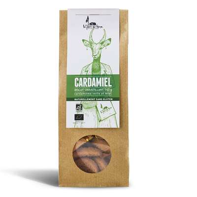 Biscuit croustillant cardamiel / sans gluten, La pierre qui tourne (140 g)