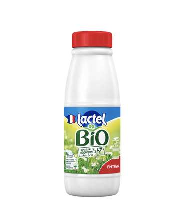 Lait entier BIO et engagé, Lactel (50 cl)