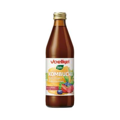 Kombucha fruits rouges BIO, Voelkel (33 cl)