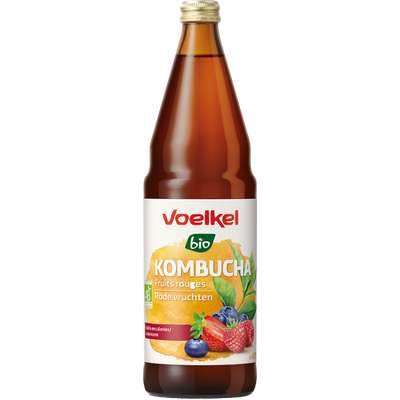 Kombucha fruits rouges BIO, Voelkel (75 cl)