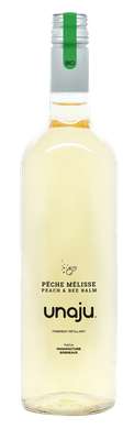 Jus pétillant pêche mélisse BIO, Unaju (75 cl)