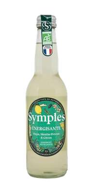 Infusion pétillante énergisante (thym & citron) BIO, Symples (33 cl)