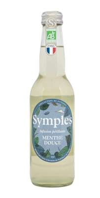 Infusion pétillante à la menthe douce BIO, Symples (33 cl)