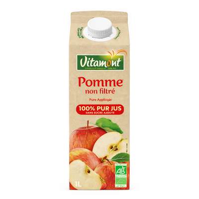 Pur jus de pomme BIO, Vitamont (1 L)