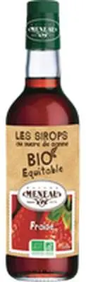 Sirop de grenadine au sucre de canne BIO, Maison Meneau (50 cl)
