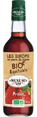Sirop de fraise au sucre de canne BIO, Maison Meneau (50 cl)