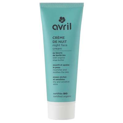 Crème de nuit peaux sèches et sensibles certifiée BIO, Avril (50 ml)