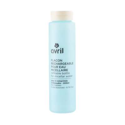 Flacon rechargeable pour eau micellaire certifiée BIO, Avril (250 ml)