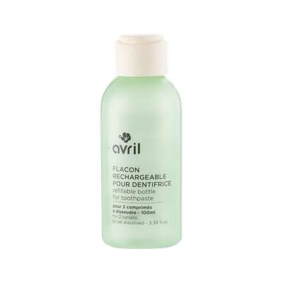 Flacon rechargeable pour dentifrice certifiée BIO, Avril (150 ml)