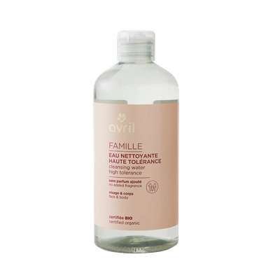 Eau nettoyante haute tolérance certifiée BIO, Avril (500 ml)