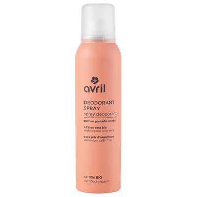 Déodorant spray certifié BIO, Avril (150 ml)