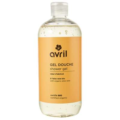Gel douche coeur d'abricot certifié BIO, Avril (500 ml)