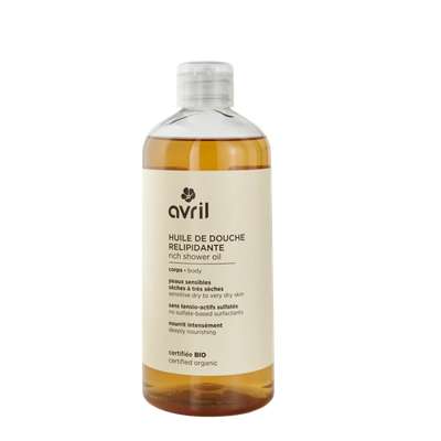 Huile de douche relipidante certifié BIO, Avril (500 ml)
