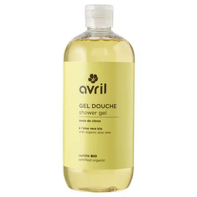 Gel douche zeste de citron certifié BIO, Avril (500 ml)