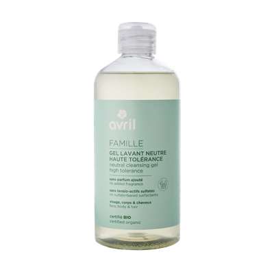 Gel lavant neutre hautre tolérance certifié BIO, Avril (500 ml)