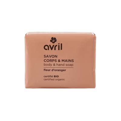 Savon corps & mains fleur d'oranger certifié BIO, Avril (100 g)