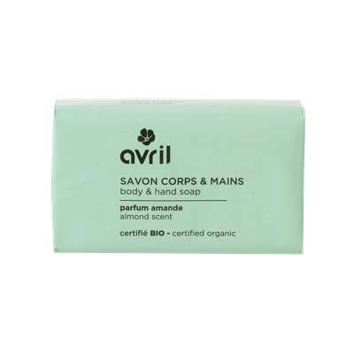 Savon corps & mains amande certifié BIO, Avril (100 g)