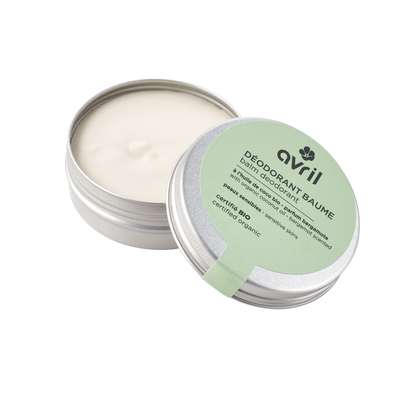 Déodorant baume Peaux sensibles Parfum Bergamote certifié BIO, Avril (85 g)