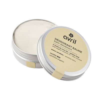 Déodorant baume Peaux sensibles Parfum Tiaré certifié BIO, Avril (85 g)