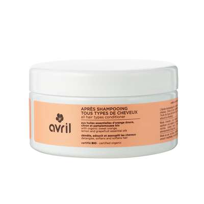 Après-shampoing tous types de cheveux certifié BIO, Avril (200 ml)