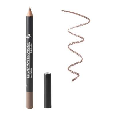 Crayon sourcils Châtain clair COSMOS Organic Ecocert, Avril (1 g)