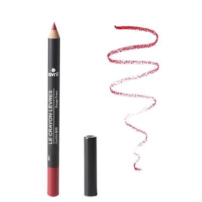 Crayon contour des lèvres rouge franc certifié BIO, Avril (1 g)