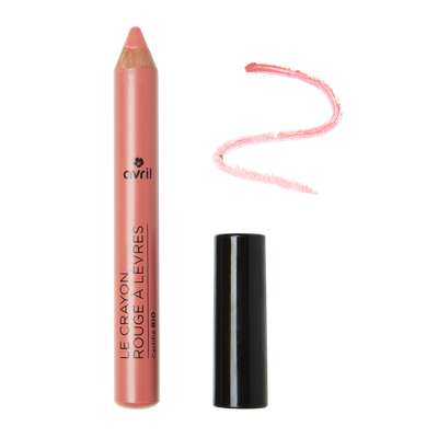 Crayon rouge à lèvres bois de rose certifié BIO, Avril (2 g)