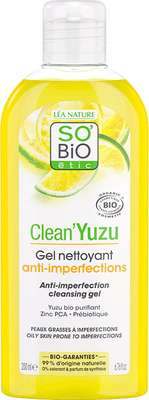 Gel nettoyant anti imperfection Clean Yuzu, So'Bio Etic (200 ml)